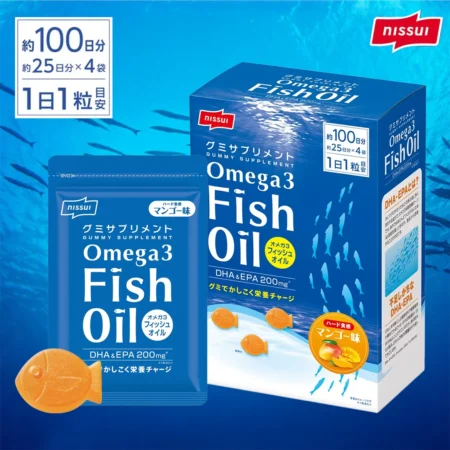 NISSUI OMEGA3魚油軟糖補給｜芒果風味咀嚼糖 76143
